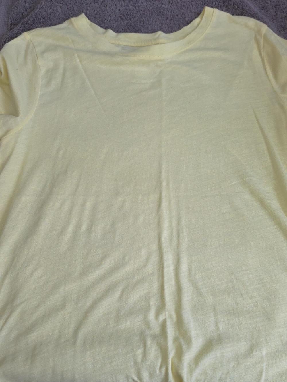 Sonoma Short Sleeve Crew Neck Tee in Pale Yellow